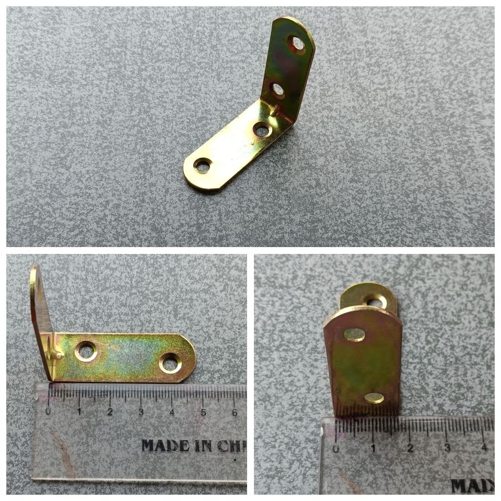 Ambalan Siku L Besi Galvanis 5 X 1.5 cm