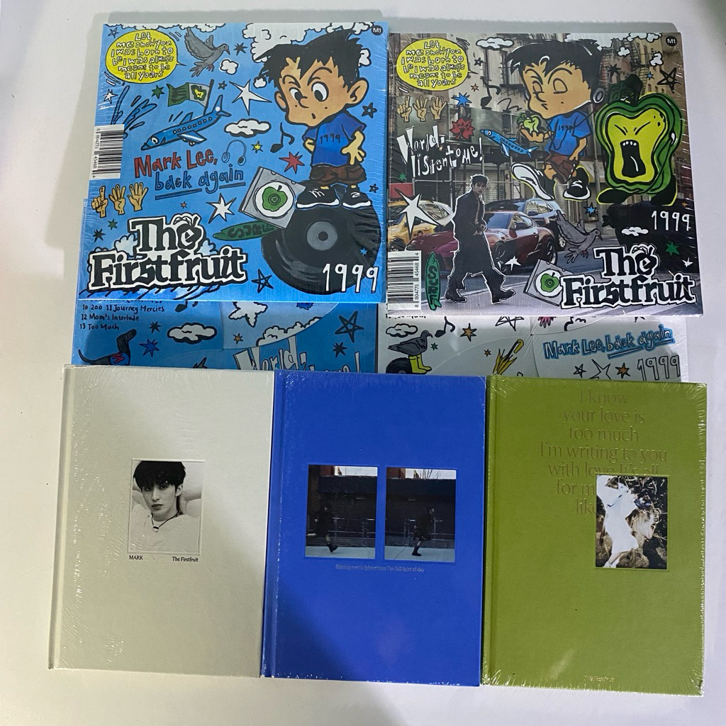 Ready Stock Mark Lee 1st Album The FirstFruit Photobook Square Flap Version (TOLONG BACA DESKRIPSI)