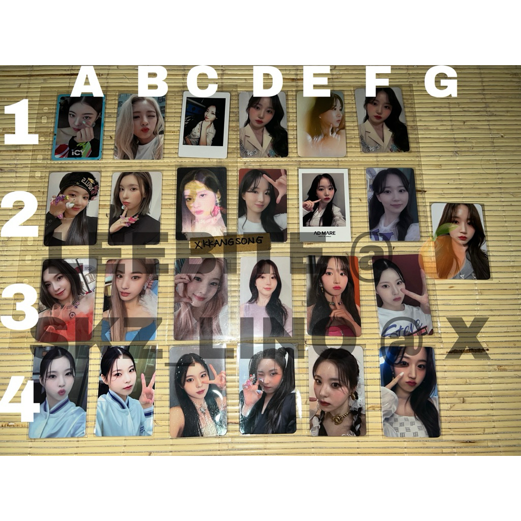 ITZY YUNA LIA NMIXX HAEWON JIWOO BAE JINNI KYUJIN SULLYOON PHOTOCARD PC ICY POB ADMARE LENTICULAR BL
