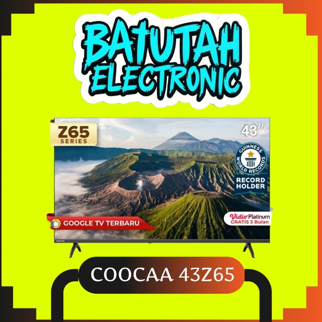 Smart Android Google TV Coocaa 43 Inch 43Z65