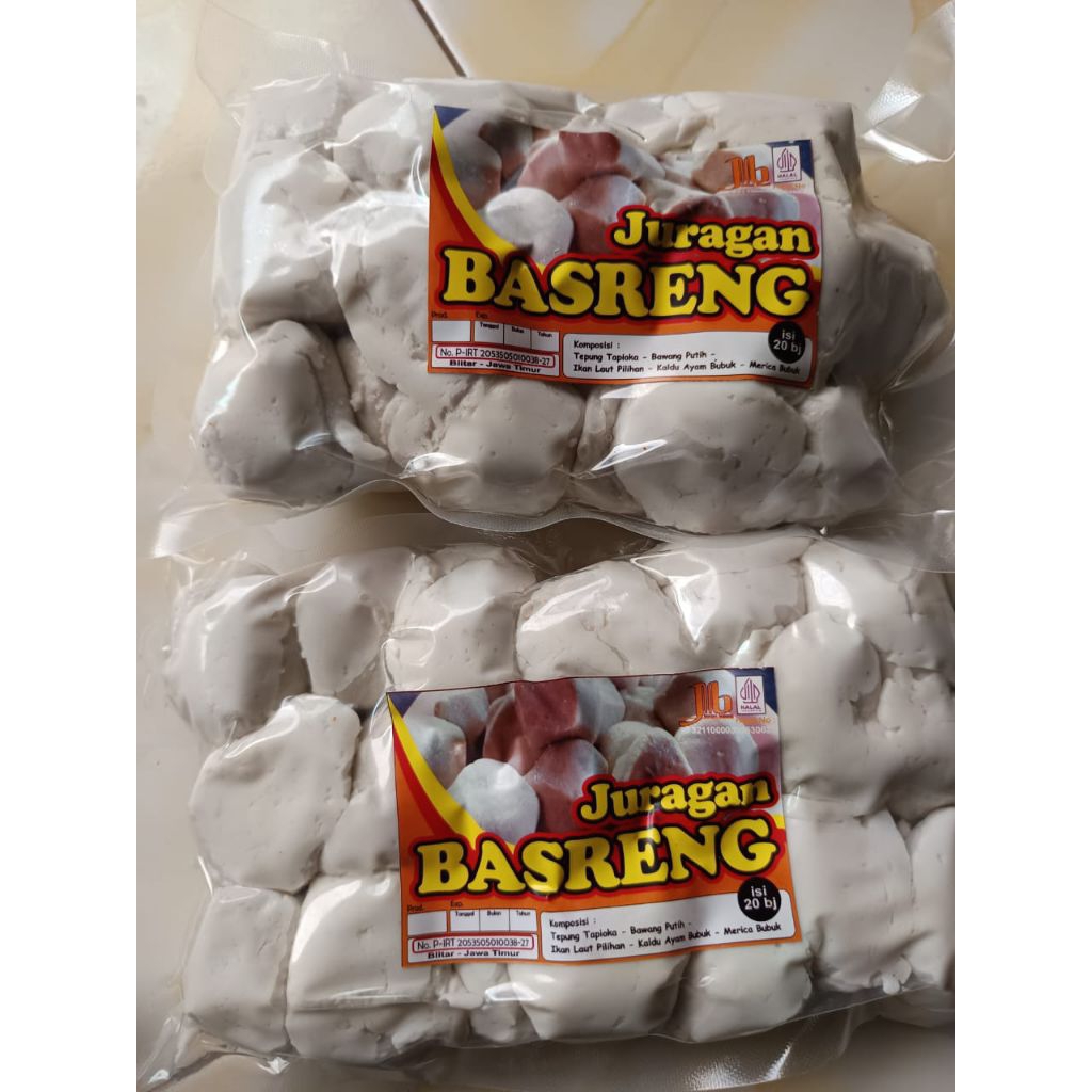 

[PABRIK] BASRENG mentah isi 20 biji enak gurih kemasan VACUUM