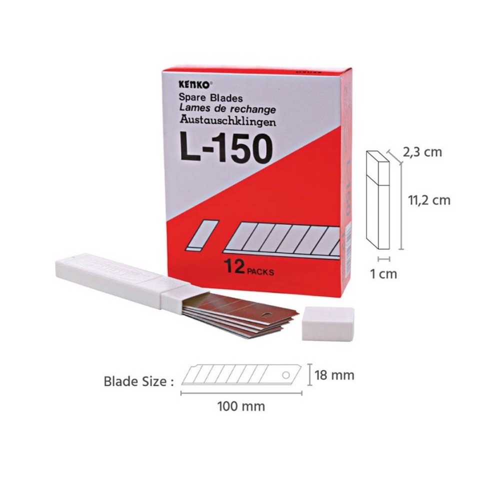 

Isi Cutter Kenko Besar L-150 - Isi 5 Pcs / Tube