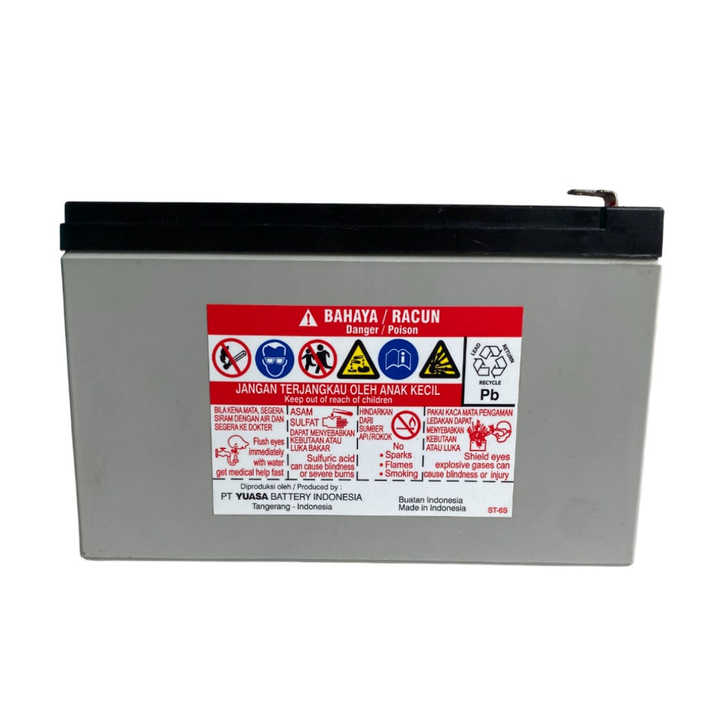 Yuasa Battery NP7-12 AKI Yuasa 12 Volt 7 AH Untuk UPS