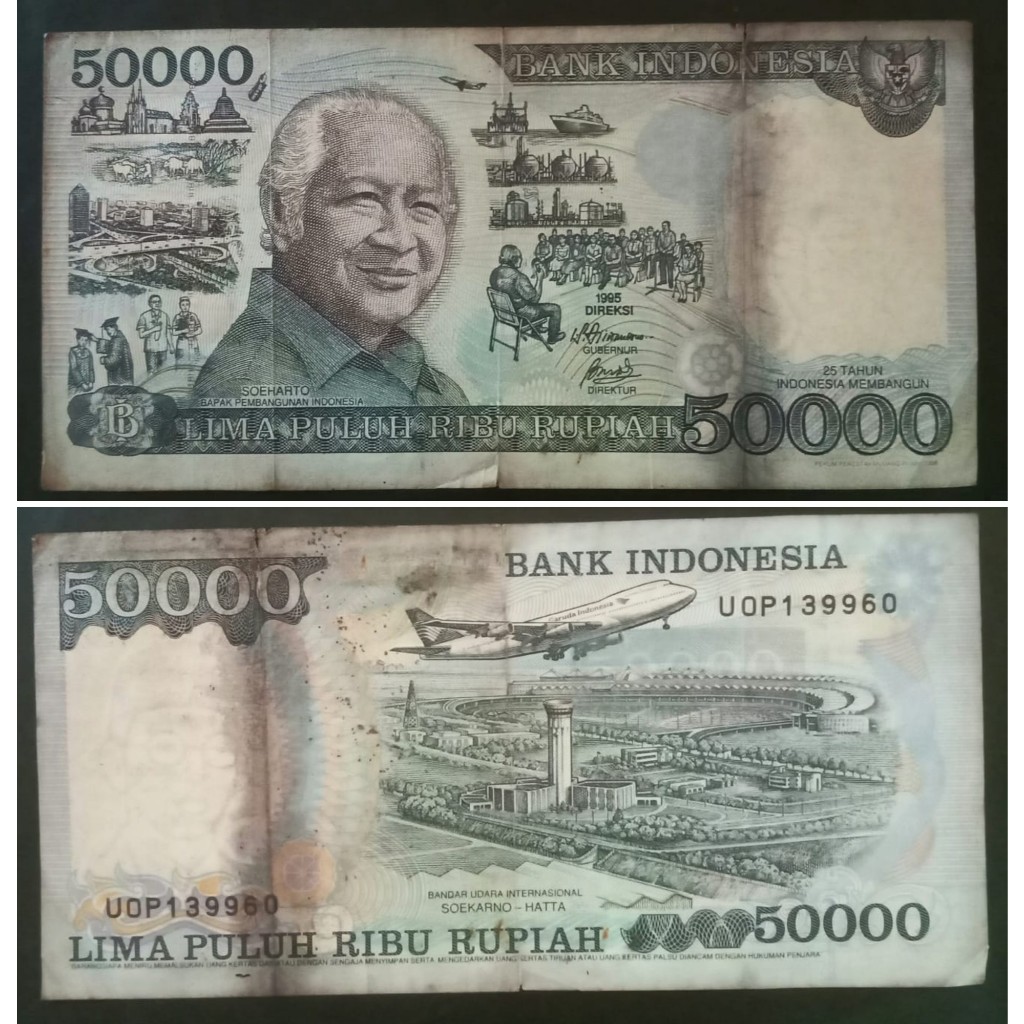 Indonesia 50000 Rupiah Tahun 1995