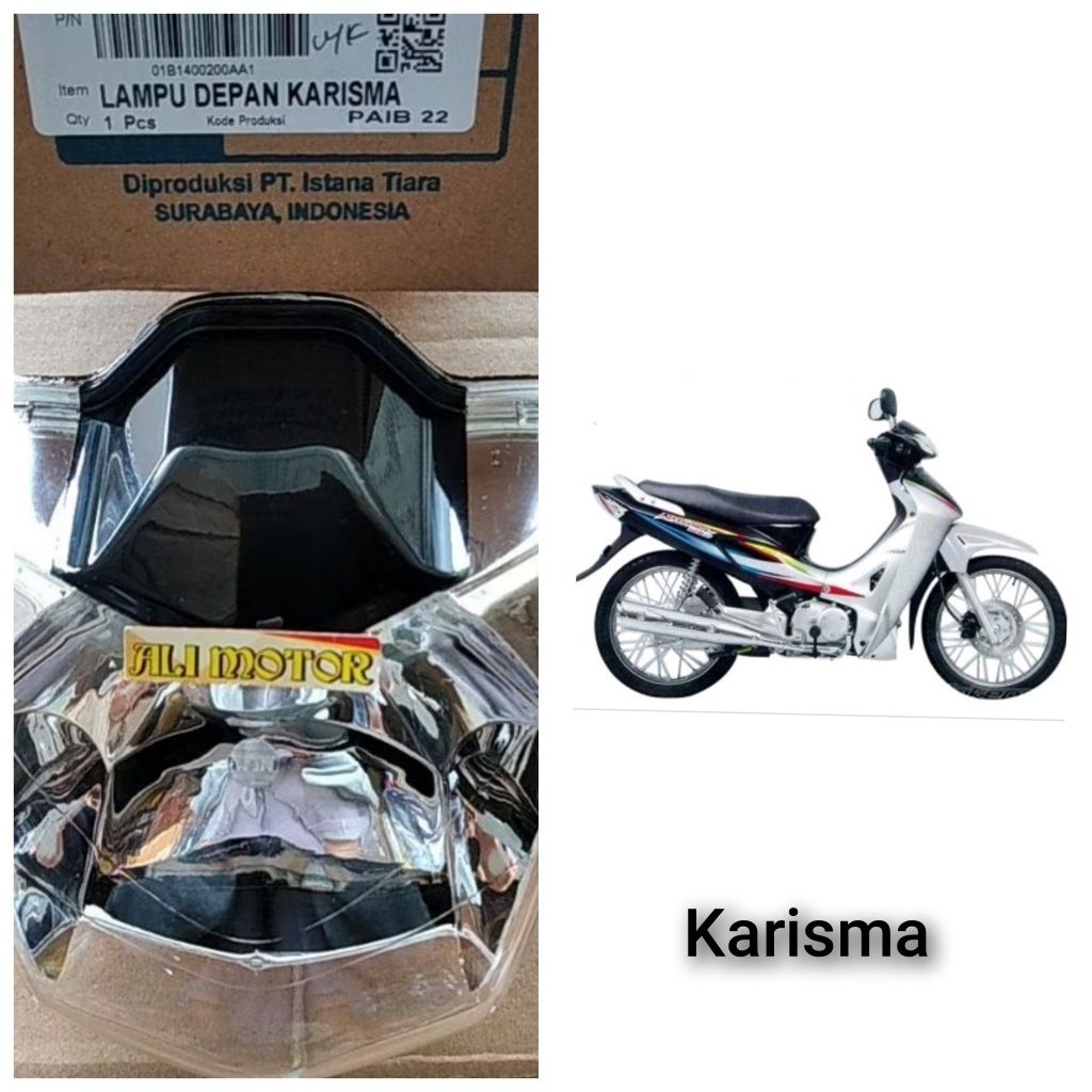 Lampu depan reflektor karisma merek WIN
