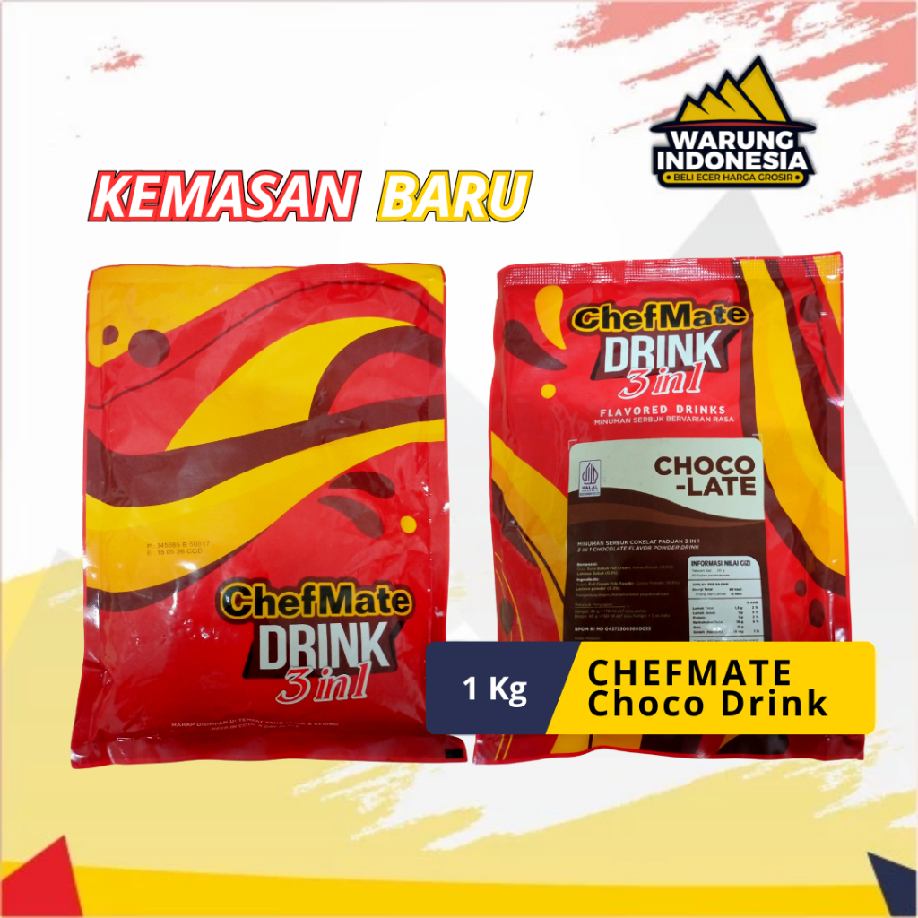 

Bubuk Cokelat Choco Drink Chefmate 1kg