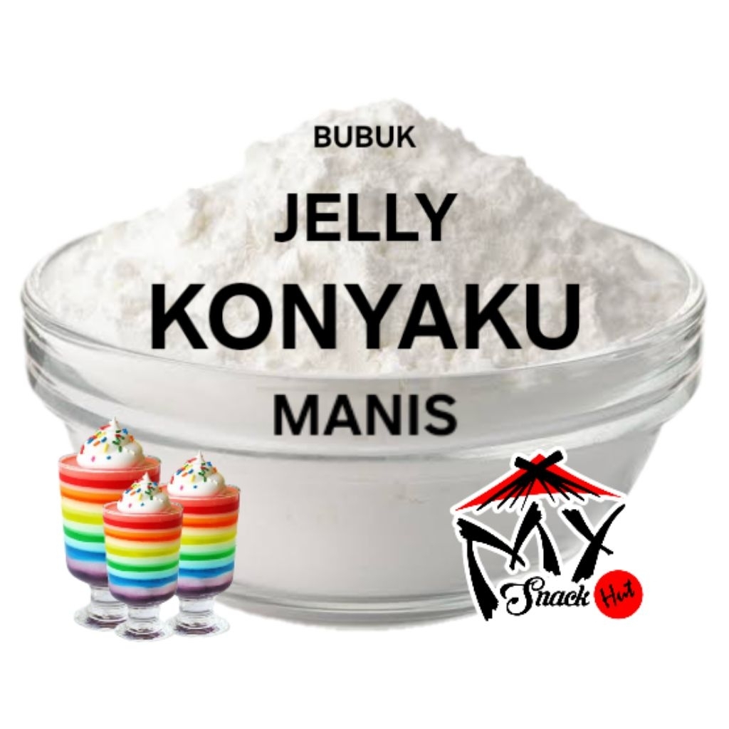 

JELLY KONYAKU BUBUK 1KG MANIS SERBUK JELI INSTAN KONJAKU BENING KRISTAL CRYSTAL TOPPING MINUMAN