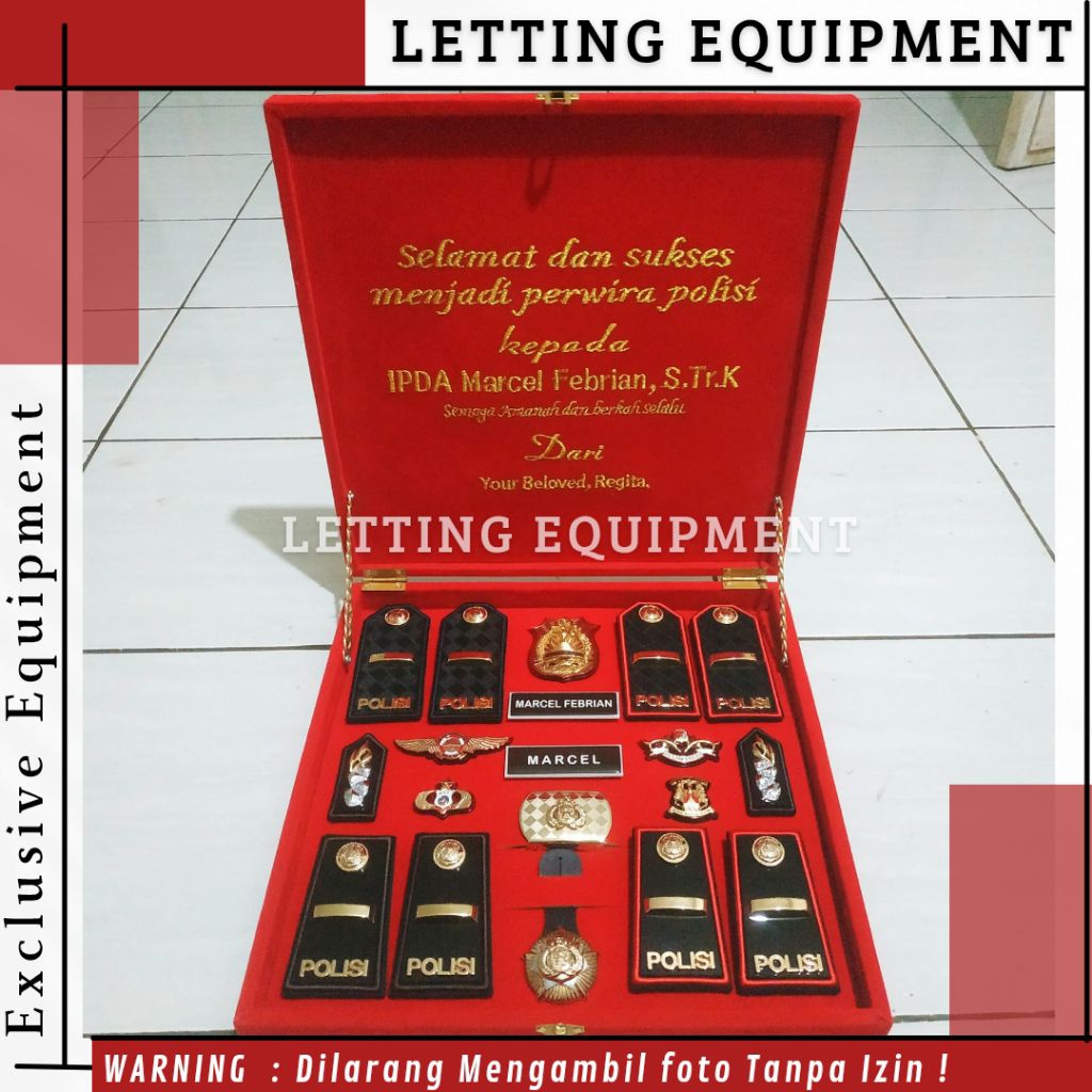 Pangkat IPDA Set Box Polri Akpol Gift Satu Set Bisa Pake Ucapan Perlengkapan Polisi Exclusive Best s