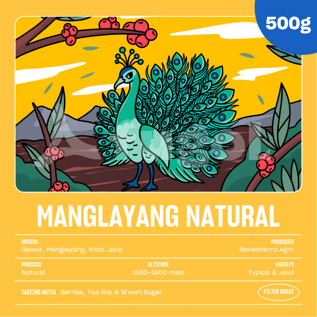 

Biji Kopi Arabika West Java Manglayang Natural (500 gram) Specialty Arabica Coffee - BIJI