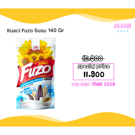 

Classica2106 Dua Kelinci Kuaci Fuzo Susu 150 Gram / 140 Gram