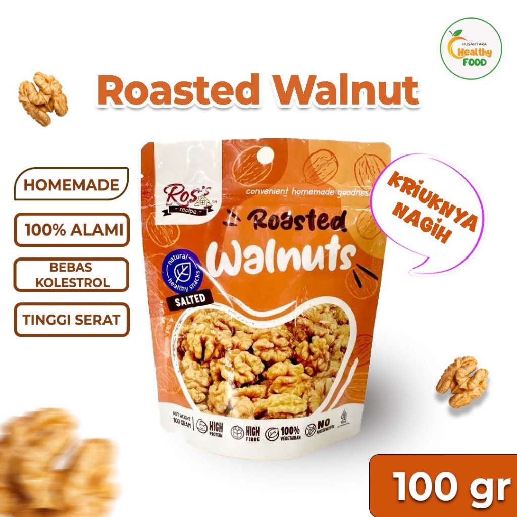 

Kacang Walnut 100gr Kacang Panggang Homemade Original