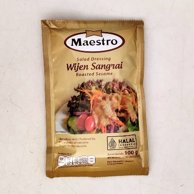 

Maestro Salad Dressing Wijen Sangrai Berat 100gr Halal