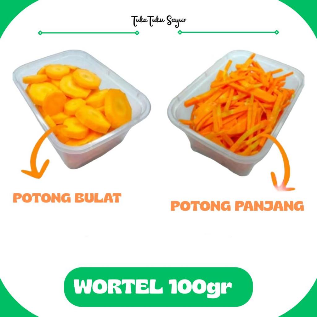 

WORTEL POTONG BULAT & PANJANG 100gr - TukaTuku Sayur