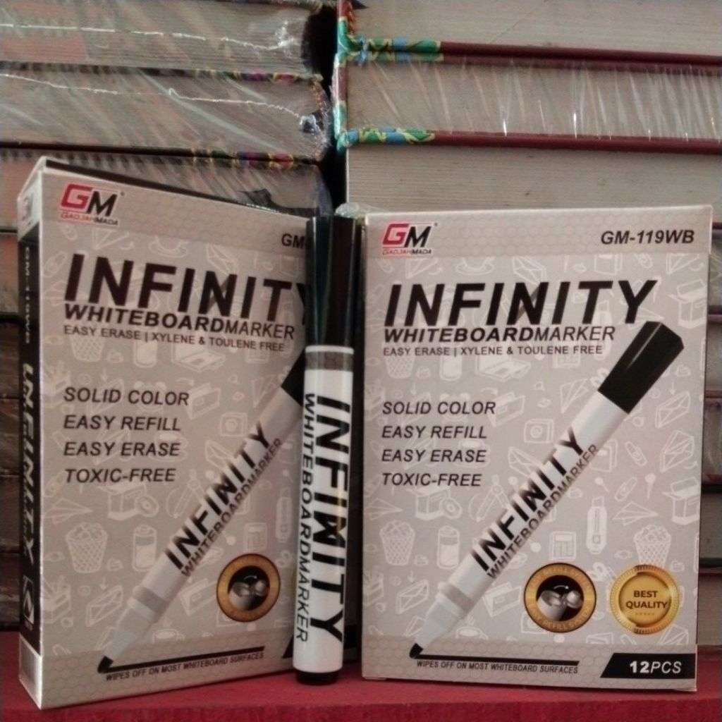 

Spidol Untuk Papan Tulis Warna Hitam INFINITY