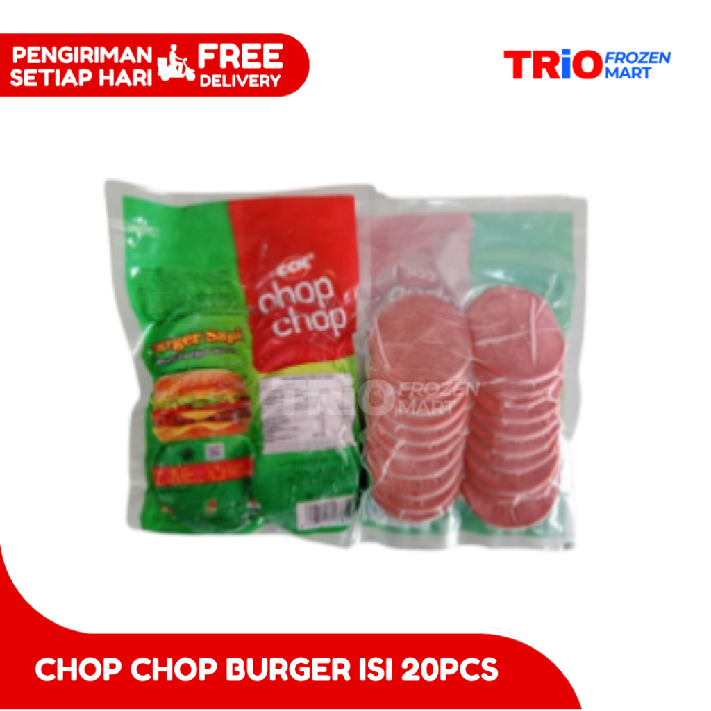 

JOFRAN CHOP CHOP BURGER SAPI ISI 20PCS 280GR