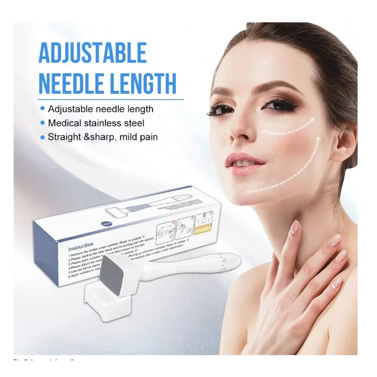 NEW!!! Derma Roller Stamp DRS140A Adjustable Panjang Jarum Microneedle Anti-Aging Kerut Rambut