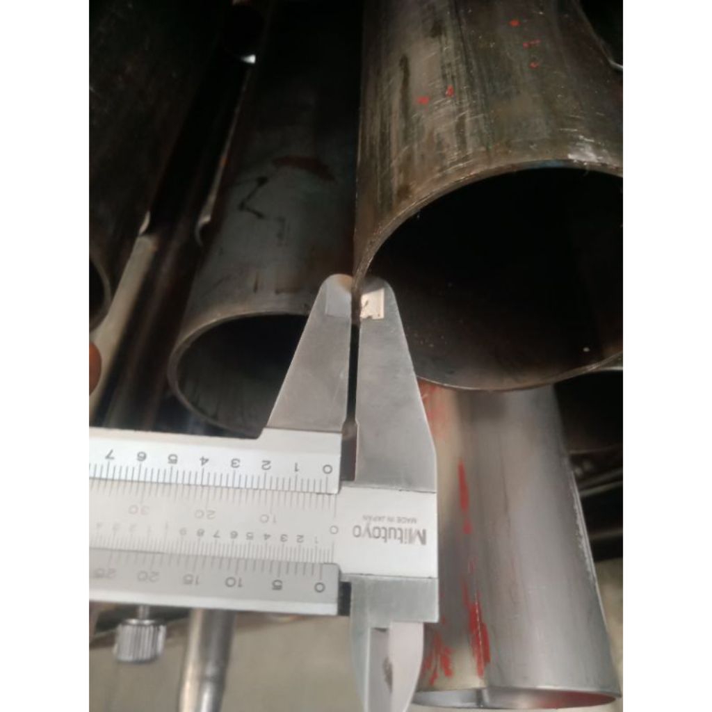 pipa besi od 63.5mm id 60.5mm tebal 1.5mm panjag 10cm- 15cm