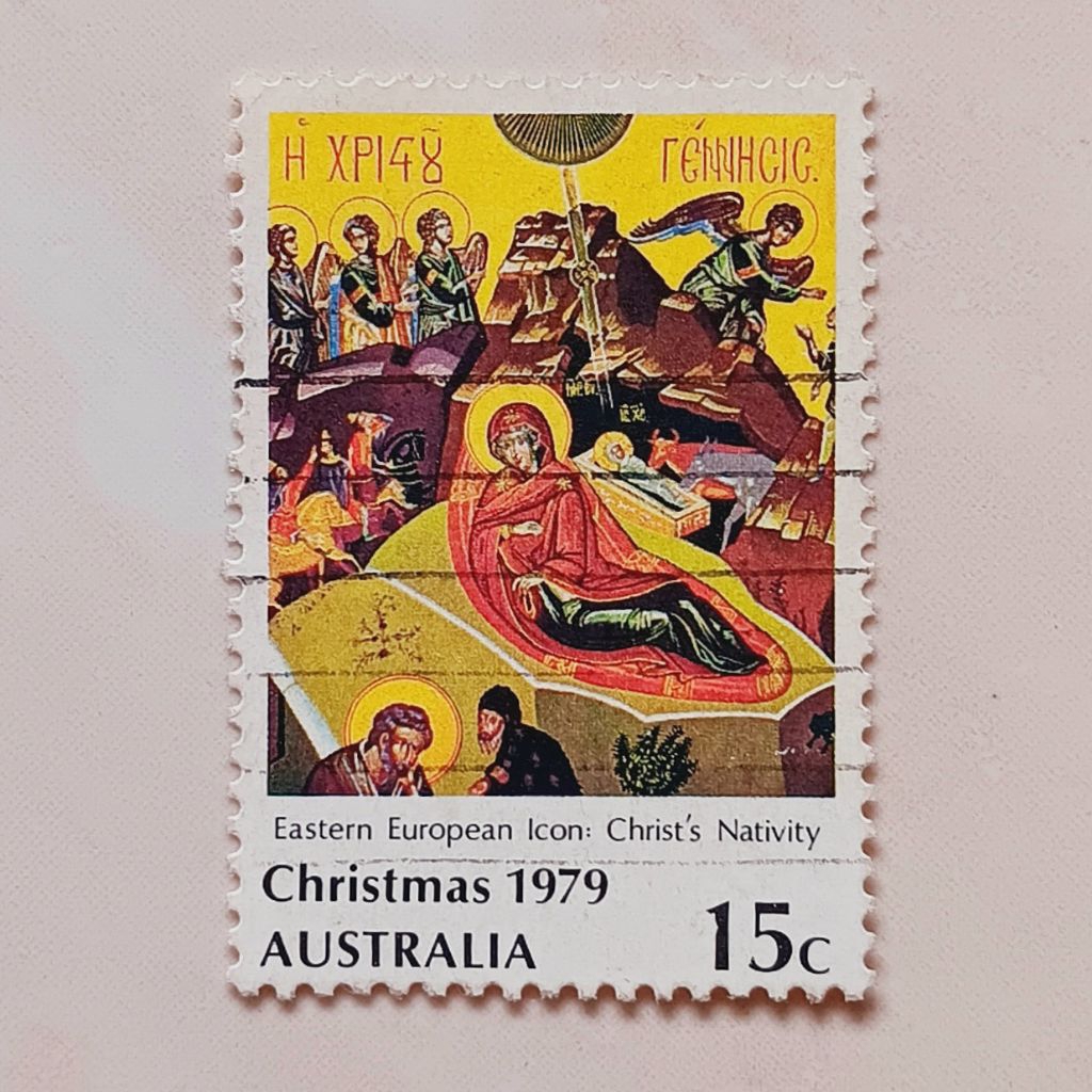 

(AD) Perangko Australia 1979 Christmas 1979 - Nativity 15 cent Used