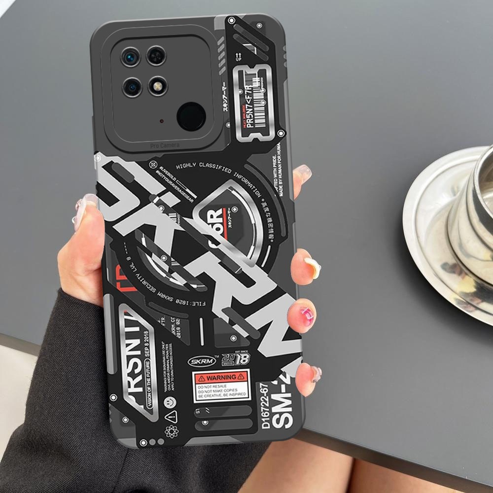 Softcase Xiaomi Redmi 10C/Poco C40 - Motif Mesin , Silikon Pro Camera, Casing HP, Pelindung Handphon