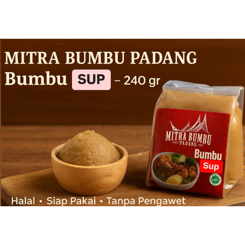 

Mitra Bumbu Padang ~ Bumbu Sup Padang Home Made 240gr”