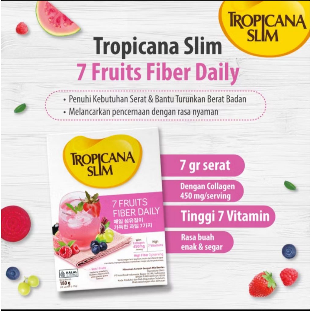 

Tropicana slim 7fruits fiber daily