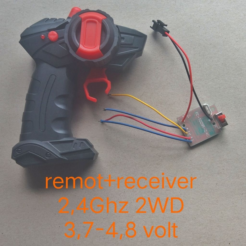 Part Modul Prakarya Remote + receiver PCB board RC Frekuensi 2,4Ghz/27/35/40/49 Mhz
