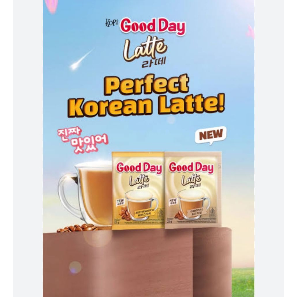 

good day latte original 22g 1 renceng 10 pcs