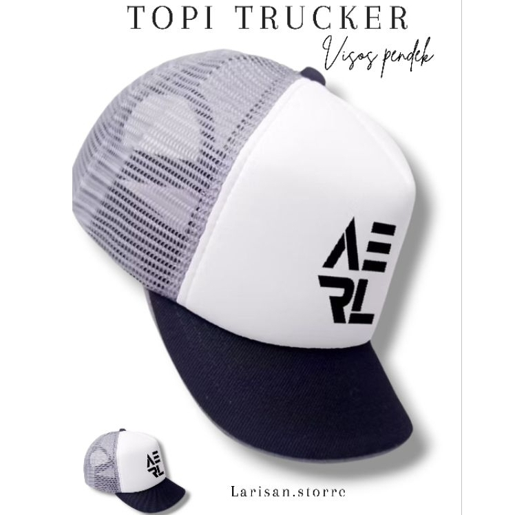 topi trucker visor pendek premium visor 5 cm topi pria
