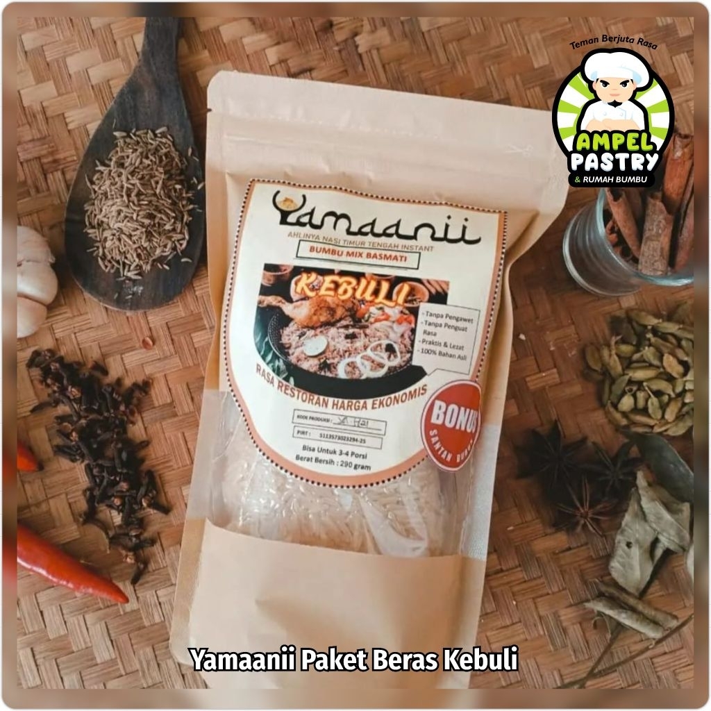 

YAMAANII "Paket Komplit Beras Basmati + Bumbu" Nasi Kebuli
