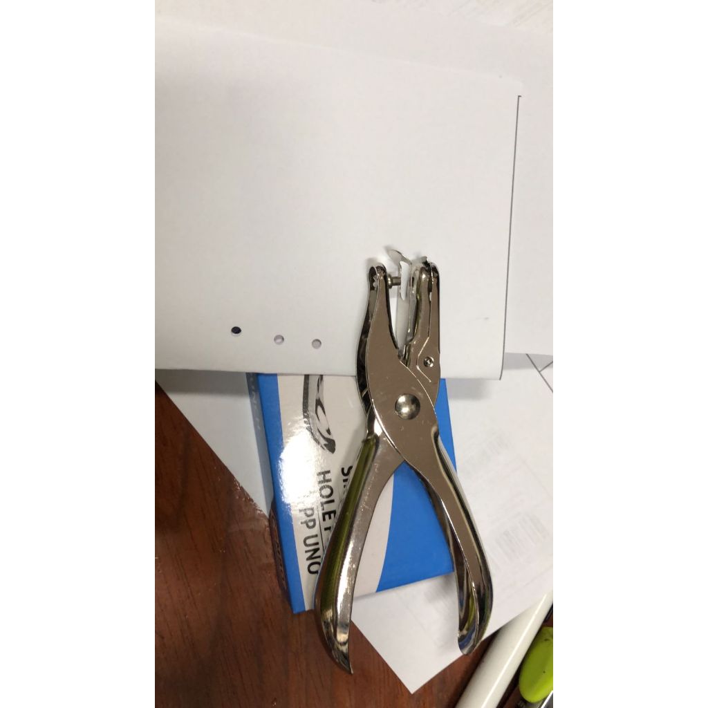 

pembolong tang 1 lubang combo ukuran diameter 3 mm untuk hang tag / kupon / dekorasi lainnya one punch single hole