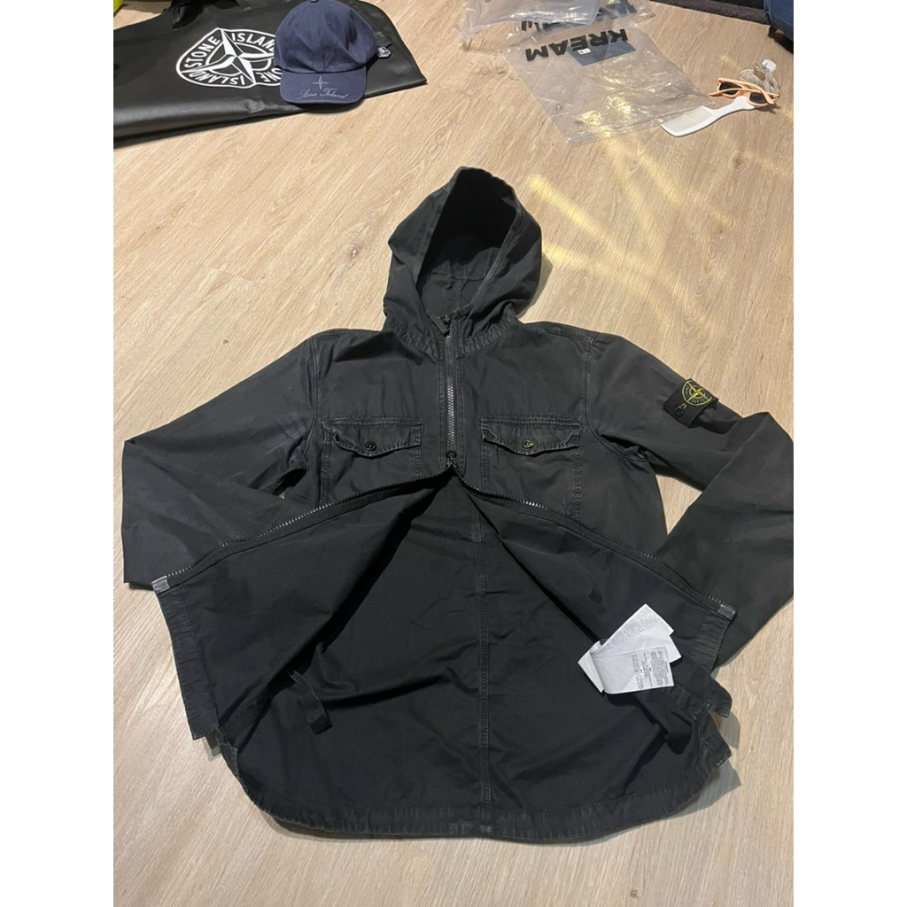 overshirt hoodie stone island