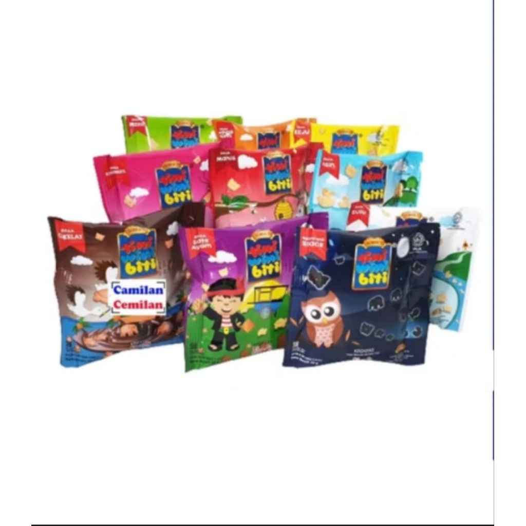 

Tini Wini Biti biskuit lucu aneka rasa 1renceng @10pcs