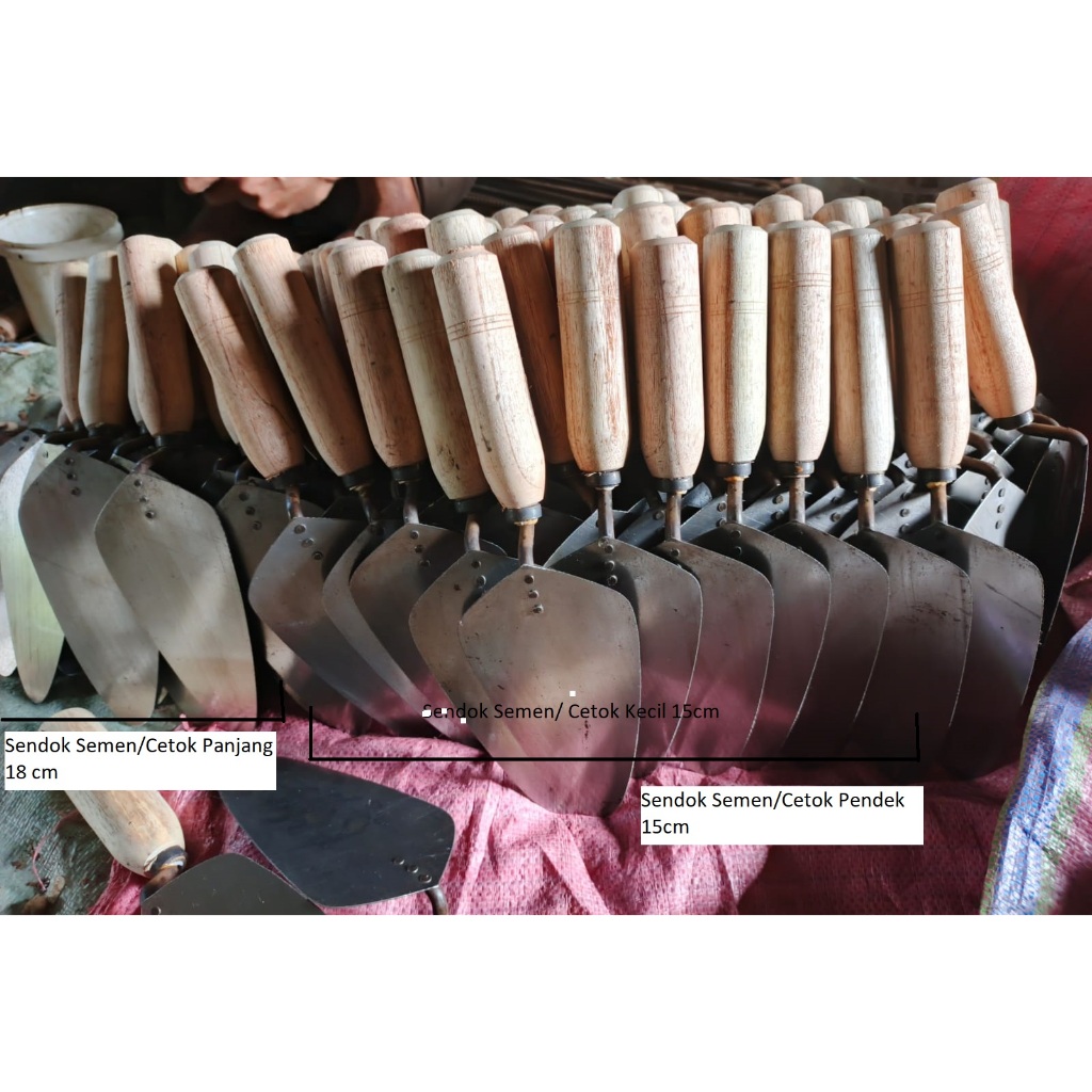 Cetok Tukang Besar, Sendok semen Besar 18, Cetok Besar 18cm, Cetok Panjang, Cetok Panjang 18cm, Ceto