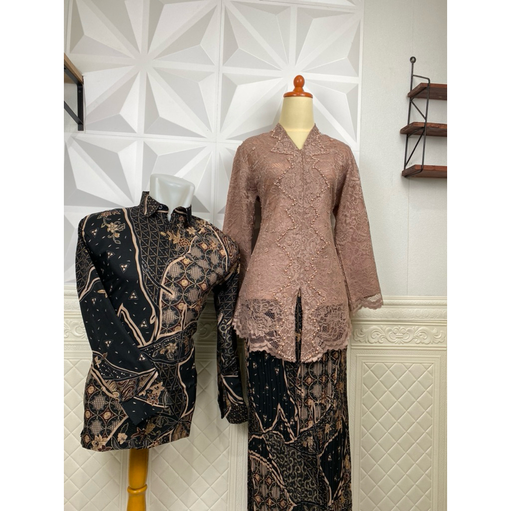 STELAN COUPLEAN BATIK BRUKAT ACELA KARTINI PAYET BISA DI PAKE BUAT KONDANGAN DAN LAMARAN