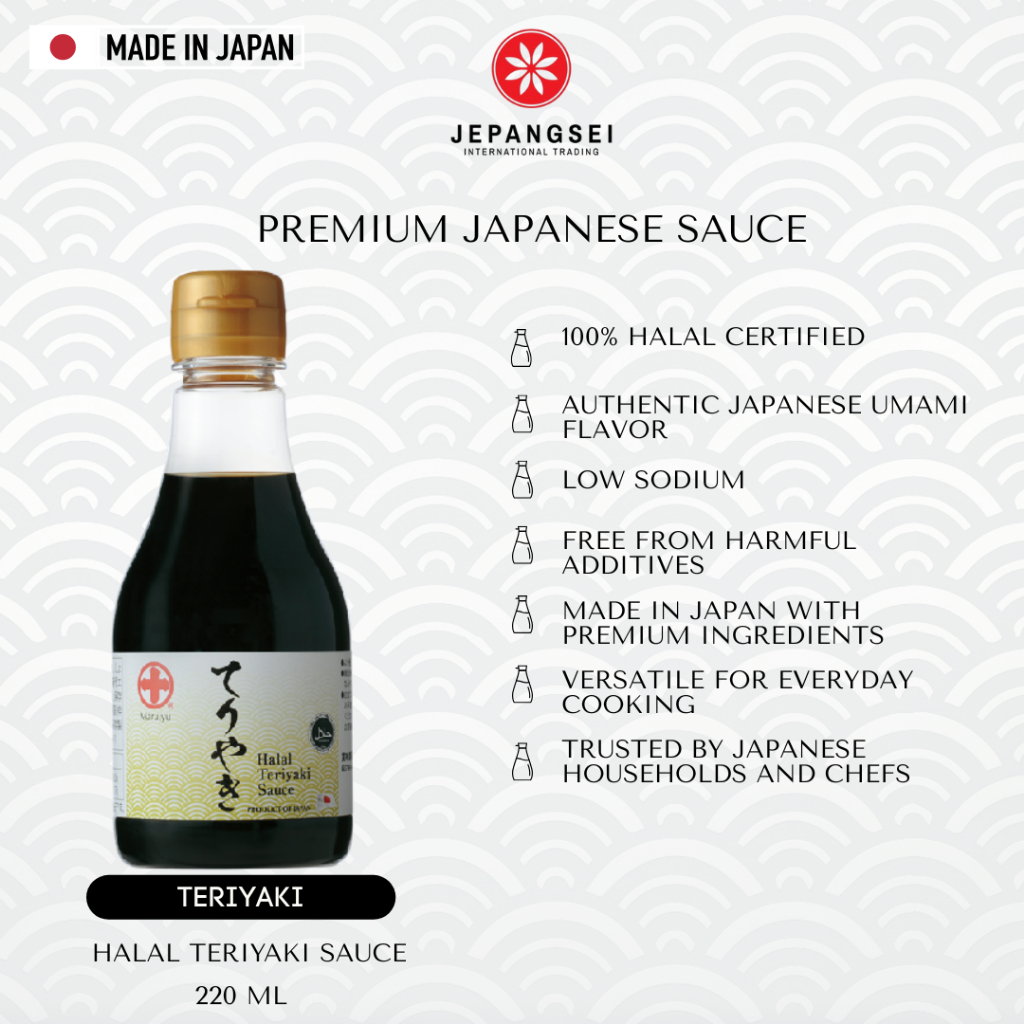 

JEPANGSEI Marujyu Halal Teriyaki Sauce 220ml Authentic Premium Saus Jepang Asli 100% Original