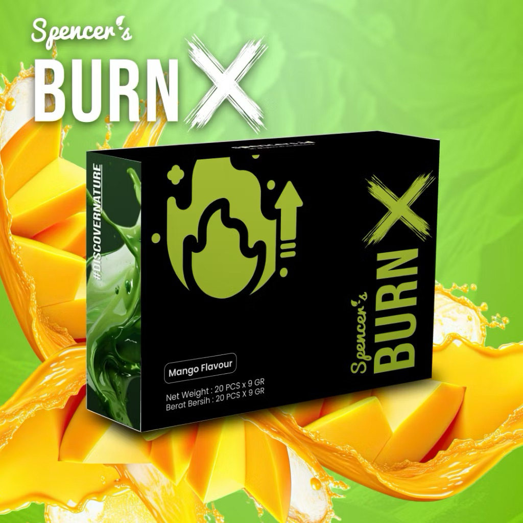 

PROMO TERMURAH!! SPENCER’S BURN X Mango Lemonade Pembakar Kalori dan Lemak Alami Penunjang Langsing Pelancar Metabolisme