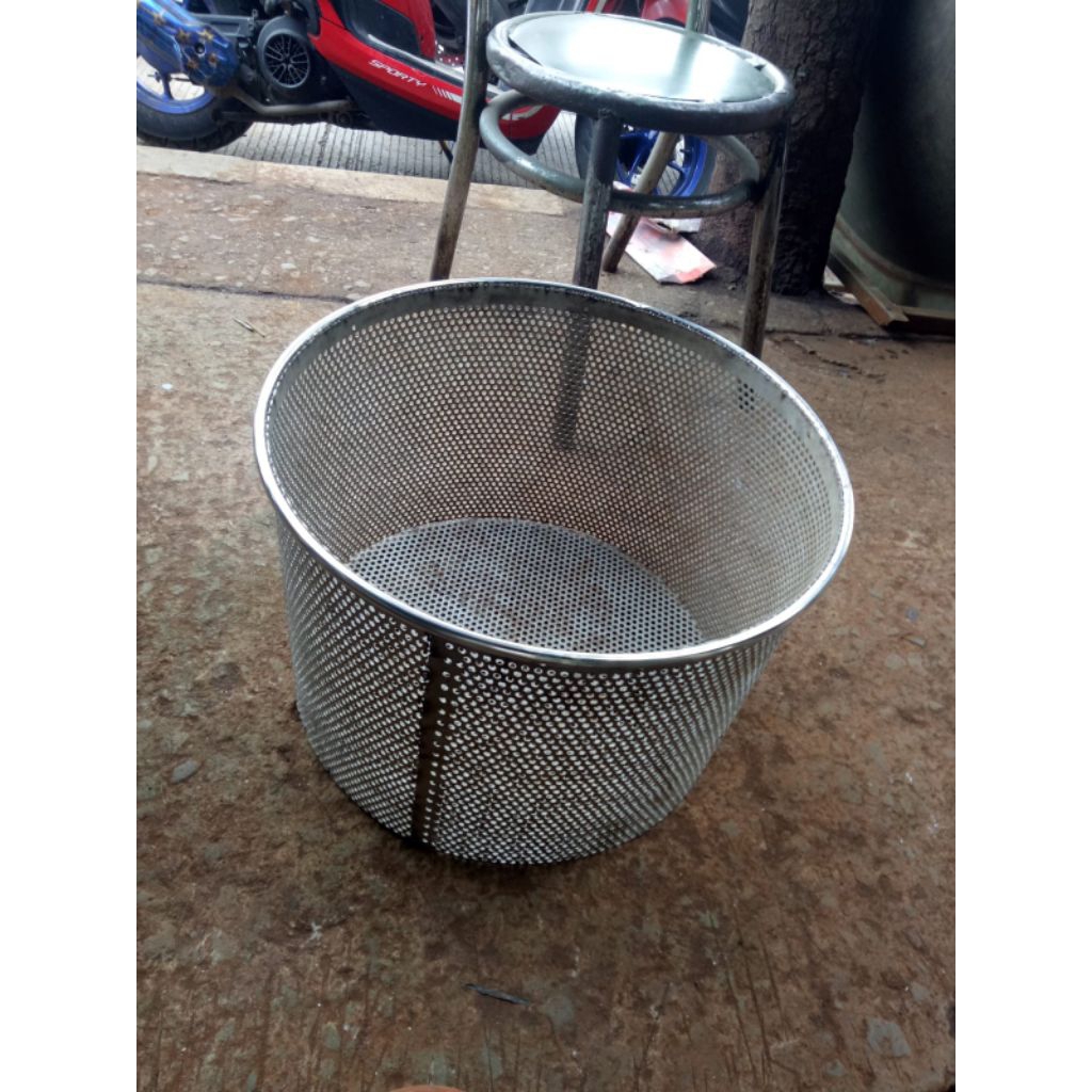 saringan ember bahan staunless perforated dan plat stainless
