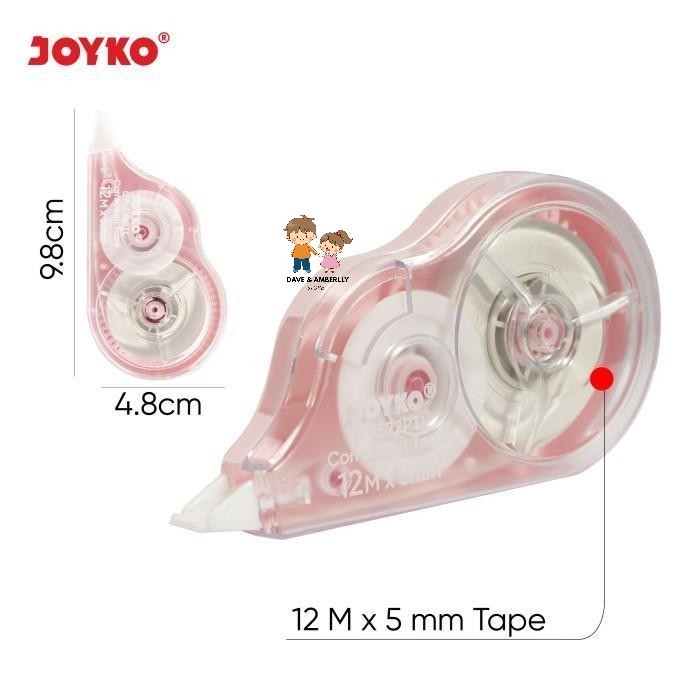 

JOYKO Correction Tape / Tipex Pita / Tipex Kertas panjang 12 meter CT-522PTL