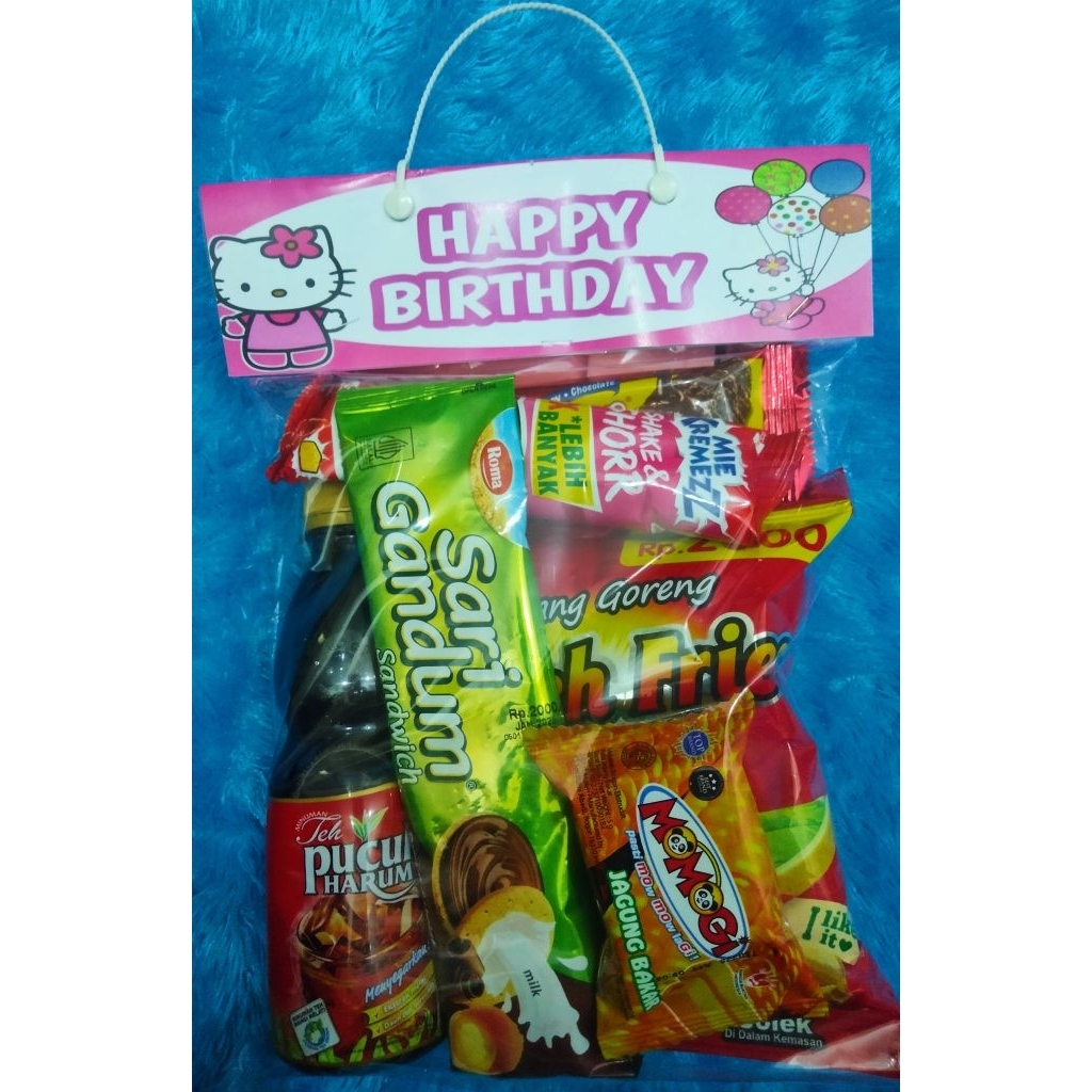 

(isi 20pcs) Tas plastik snack ulang tahun ukuran 20x30cm