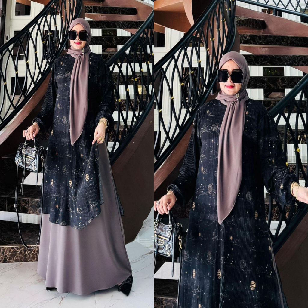ALULA SET LAILA SET LIANA SET PREMIUM BY ARSY HIJAB SYARI MELAYU SYARI MOTIF ARSY HIJAB
