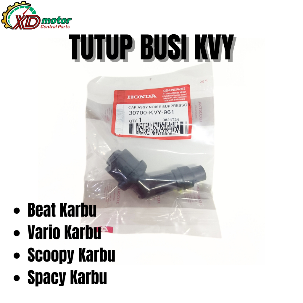 CANGKLONG TUTUP BUSI HONDA KVY BEAT VARIO SCOOPY SPACY KARBU ORIGINAL 100% ORI DAN BERKUALITAS
