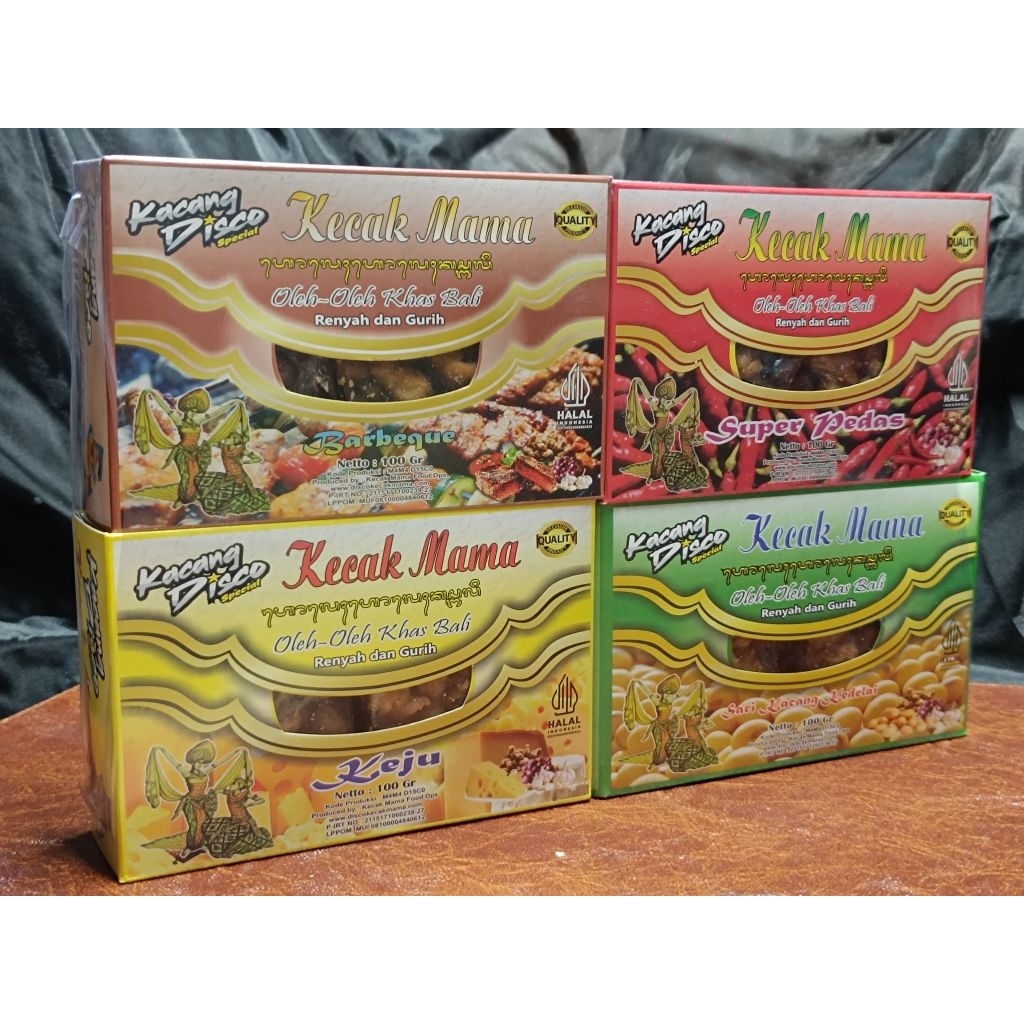 

Kacang Disco Kecak Mama Mix Rasa Isi 4 Kotak
