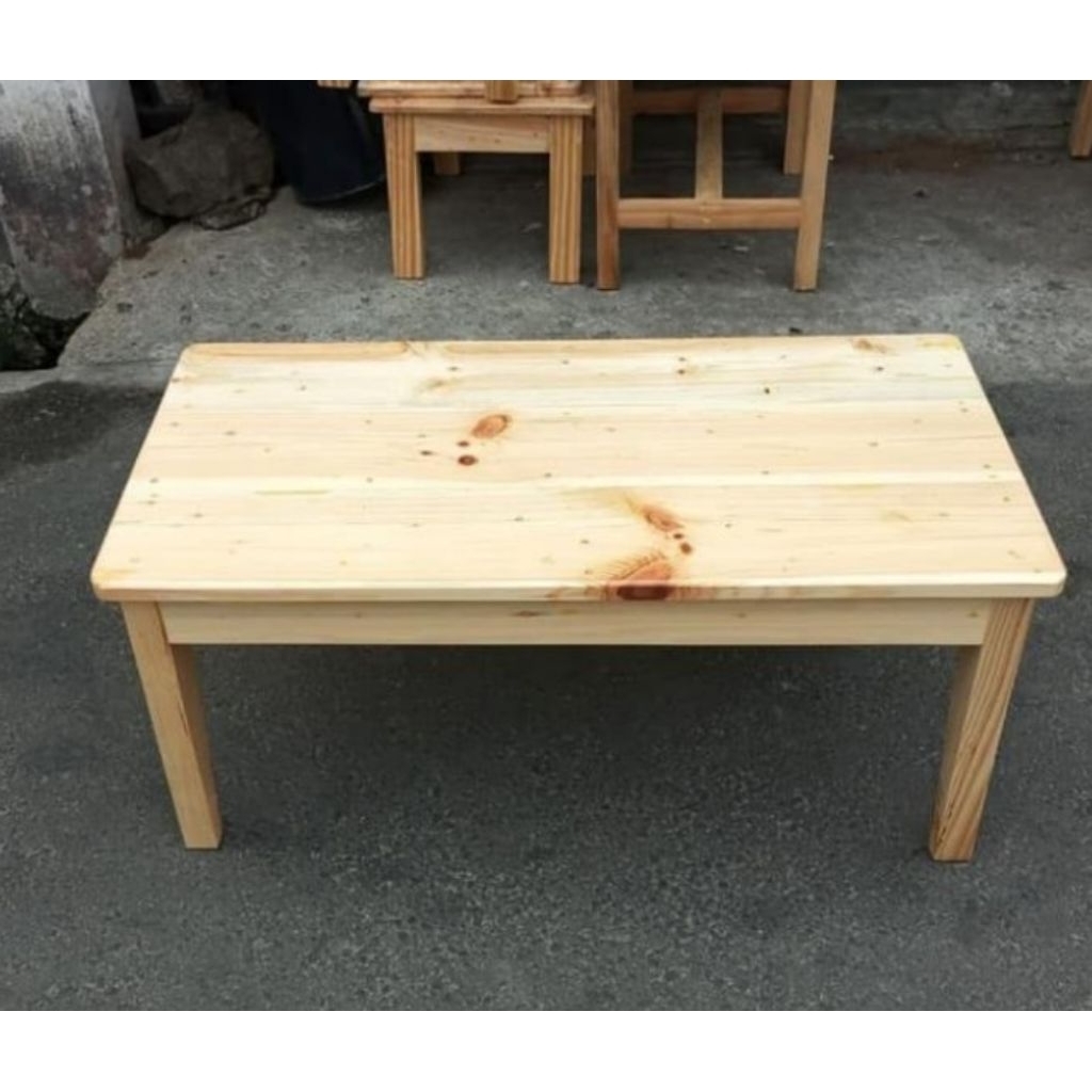 meja pendek/ lesehan kayu jati belanda