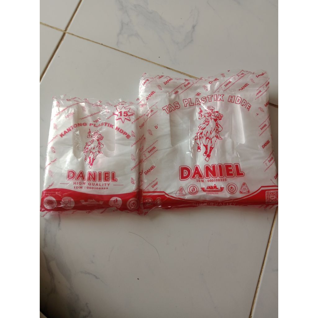 KANTONG PLASTIK BENING DANIEL HDPE UK 15 24 /TAS PLASTIK BENING