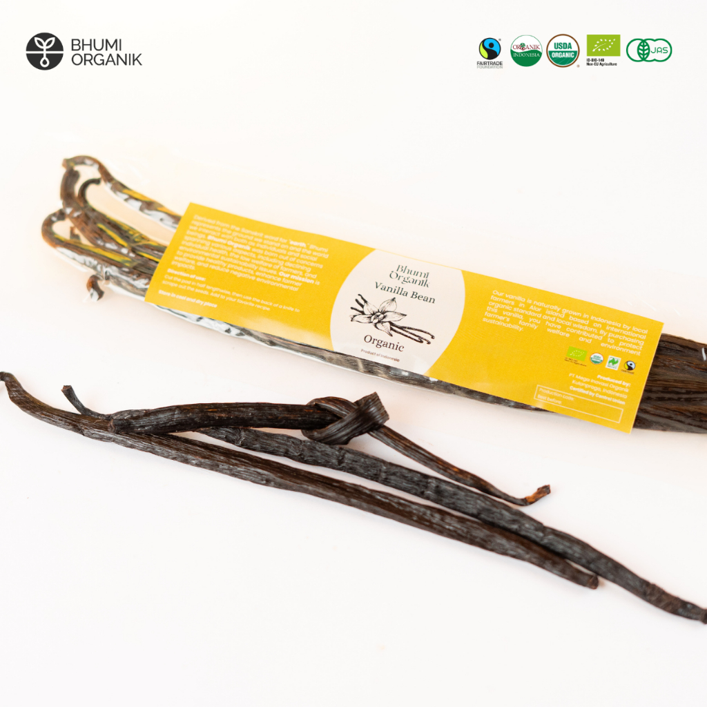 

[10 gr] Biji Vanilla Vanili Organik Grade Gourmet - Ceritanik / Bhumi Organik - Organic Vanilla Bean