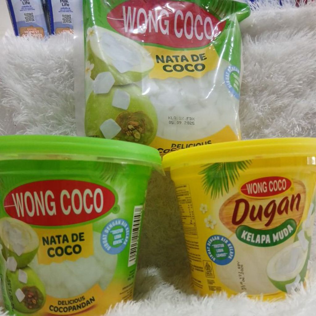 

Wong coco nata de coco kemasan dan cup 800g - 1000g