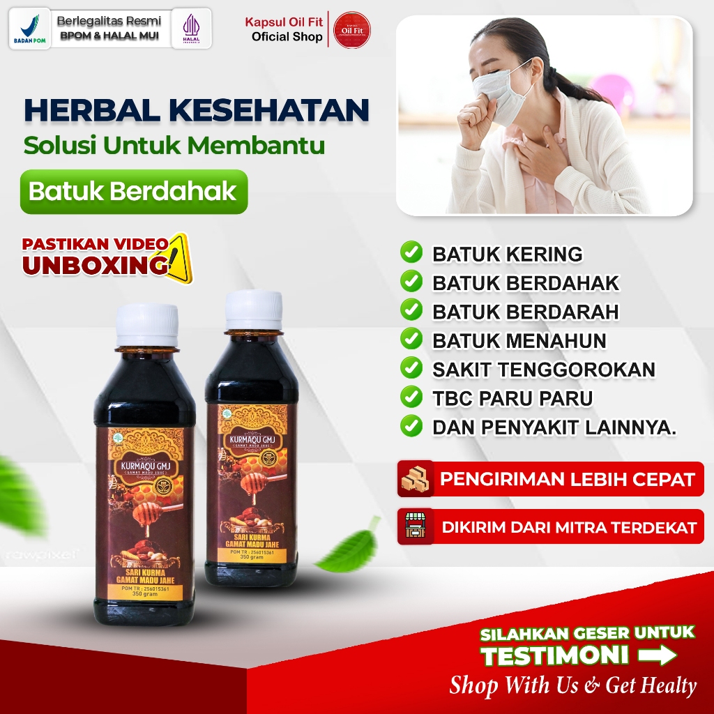 Madu Herbal Atasi Batuk Kering Batuk Berdarah Sakit Tenggorokan Radang Tenggorokan Batuk Rejan Batuk