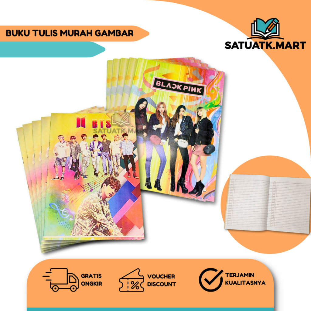 

(10 Pcs) Buku Tulis Boxy Besar