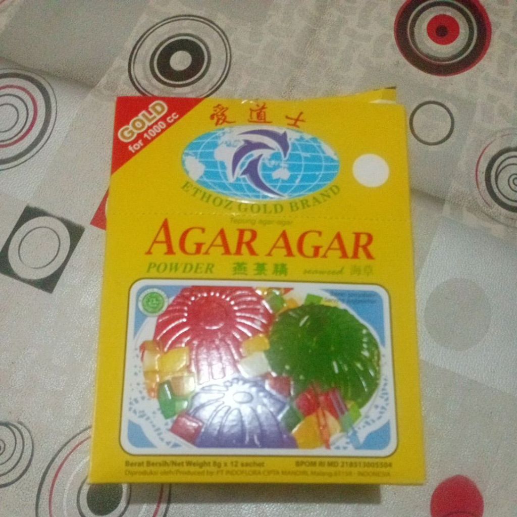 

Agar-agar merk Gold isi 12 sachet