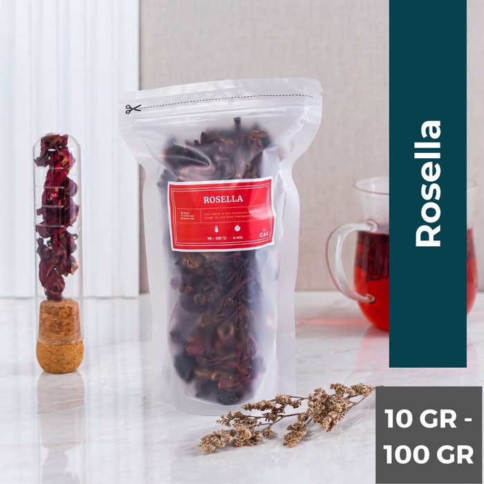 

Teh Bunga Rosella Kering dried red hibiscus tea organik 10gr - 100gr